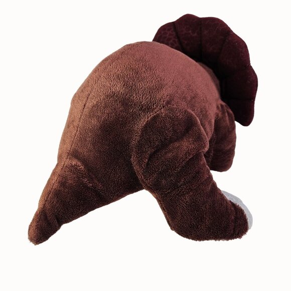 Triceratops Dinosaur Plush Toy Soft‎ Stuffed Animal Plushie Brown 14 Inch - Picture 5 of 8